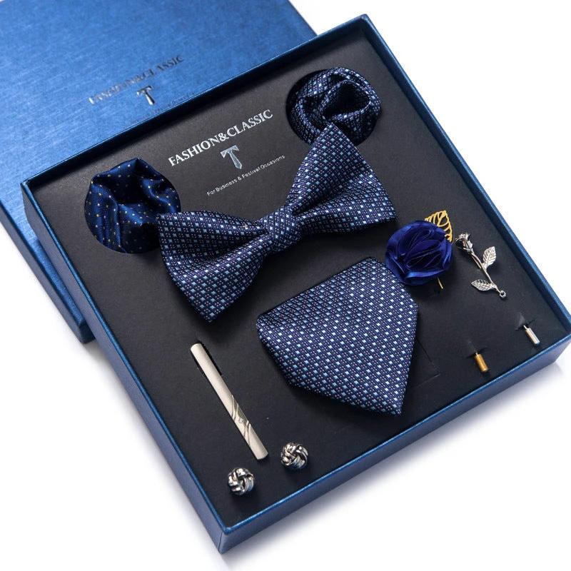 Men's 8-piece Tie Set by GJG Denim
