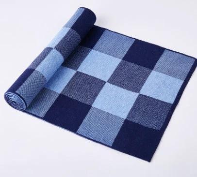 Men's Wool Plaid Scarf by GJG Denim