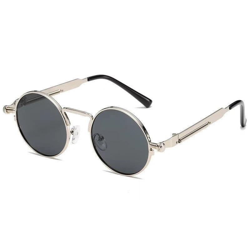 Stylish Round Steampunk Sunglasses by GJG Denim
