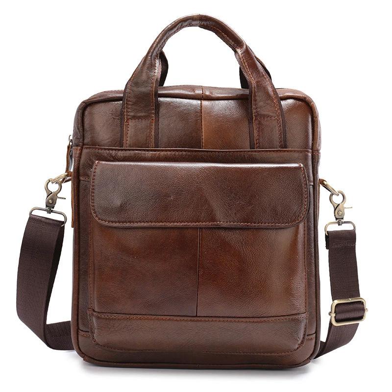 Men's Retro Vertical Briefcase by GJG Denim