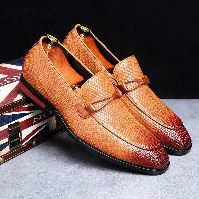 Men's Business Leisure Leather Shoes by GJG Denim