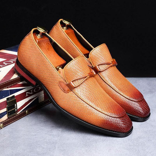 Men's Business Leisure Leather Shoes by GJG Denim