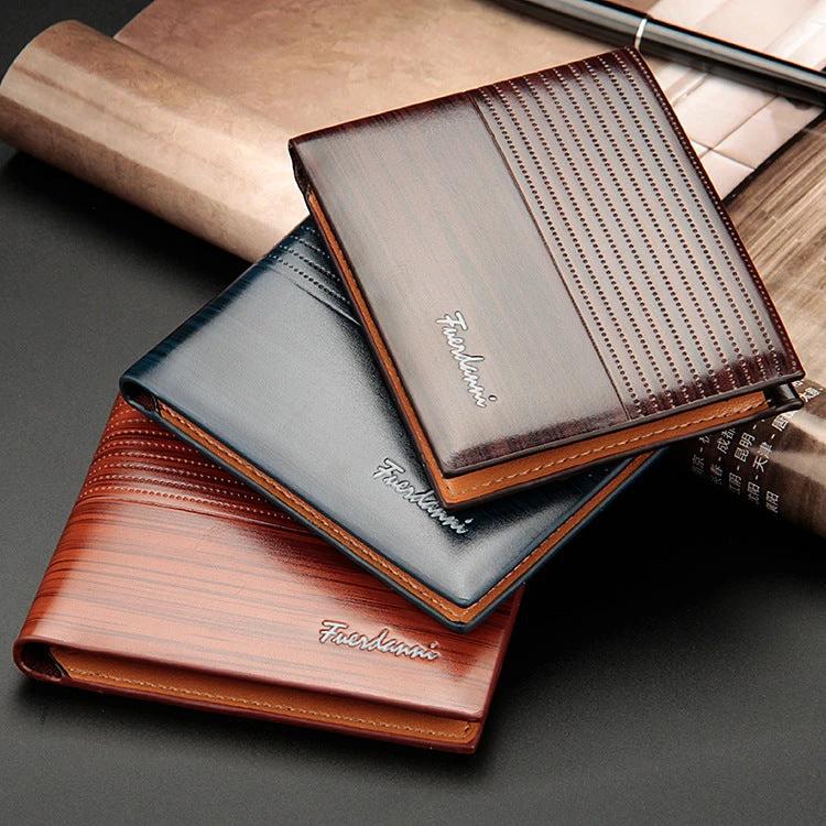 Men's Short Embossed Wallet by GJG Denim