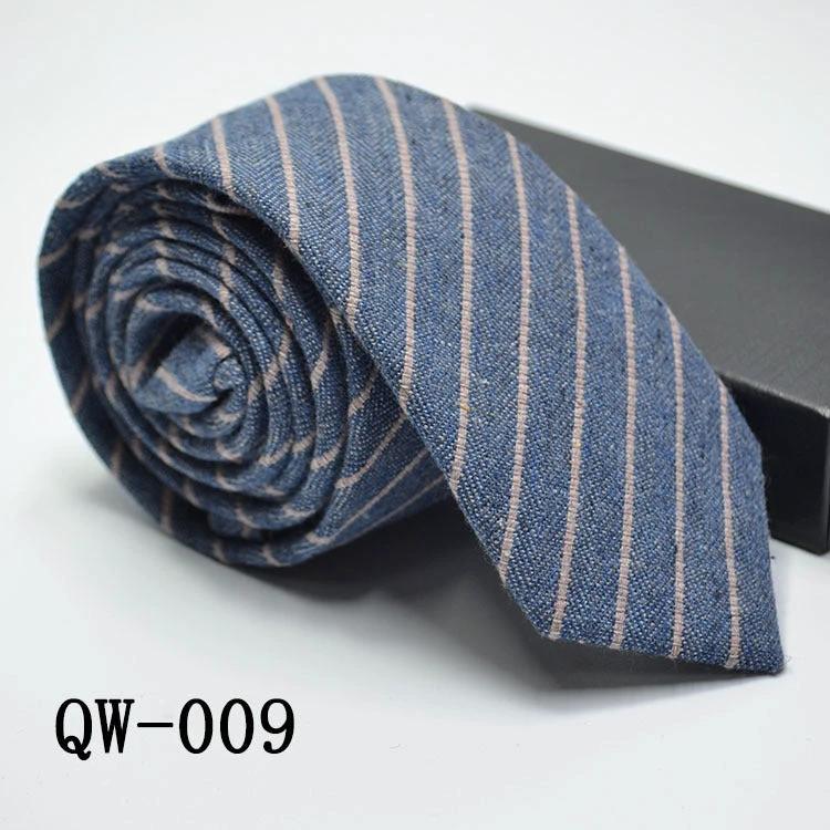 Men's Super Narrow Wool-like Elegant Tie by GJG Denim