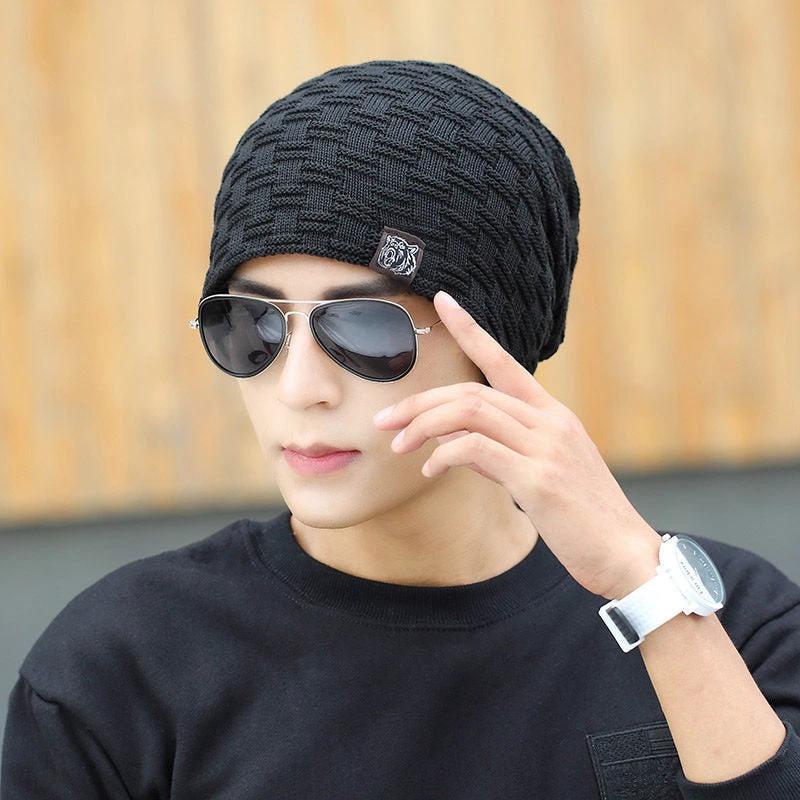 Men's Warm Knitted Beanie by GJG Denim
