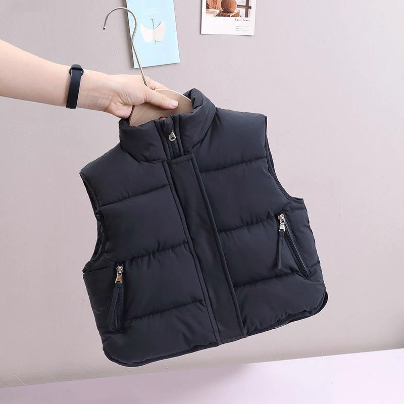 Men And Women Children Wear Loose Down Cotton Vest by GJG Denim