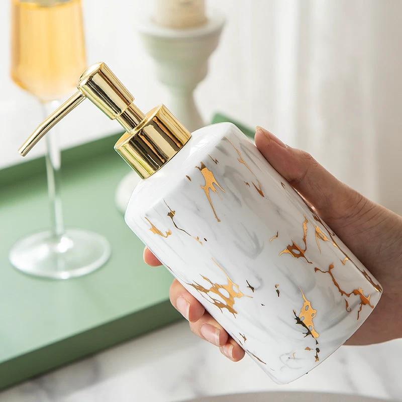 Marble Bathroom Ceramic Set 4 pieces by GJG Denim