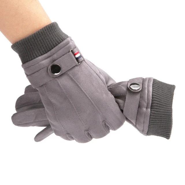 Suede Winter Men's Gloves by GJG Denim