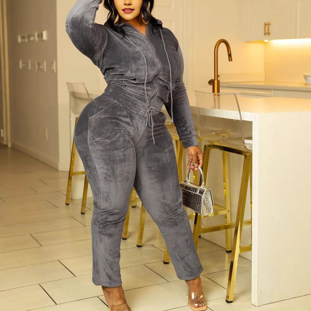 Casual Indoor And Outdoor Personality Slim Fit Sexy Sports Suit by GJG Denim