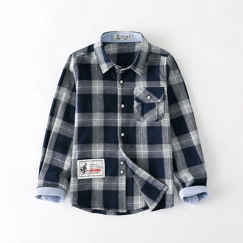 Boys plaid shirt long sleeve by GJG Denim