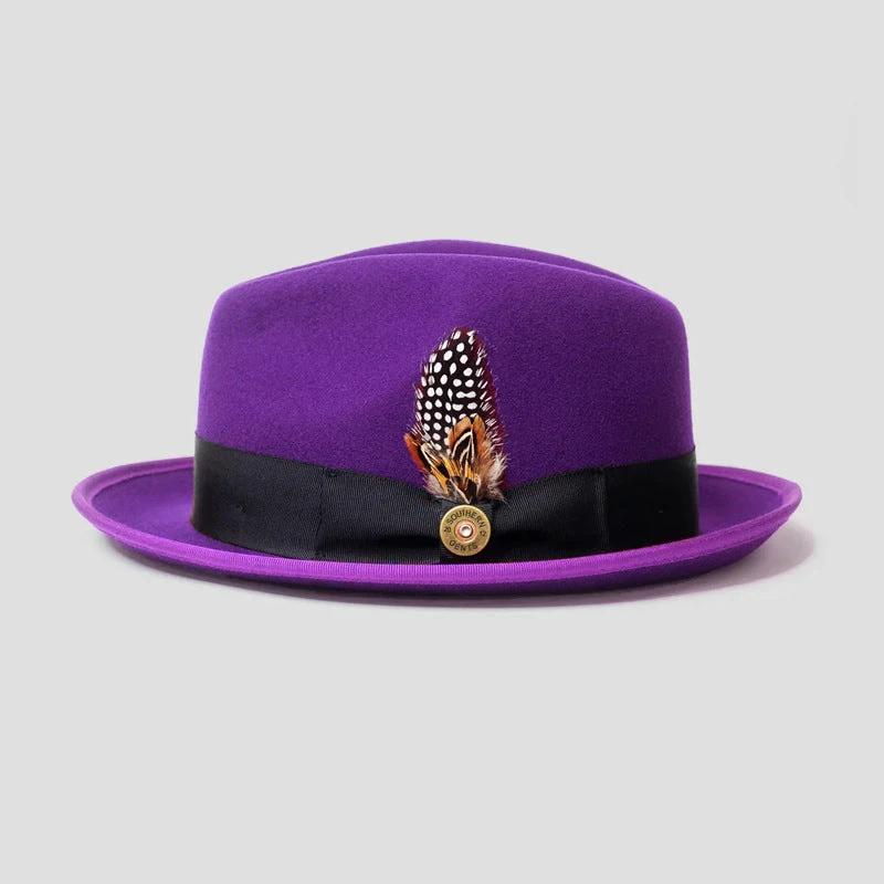 Fashion Bowknot Ribbon Sheep Felt Men's Hat by GJG Denim