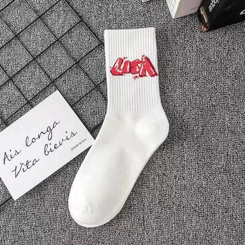 Cotton Men's Basketball Long Socks by GJG Denim