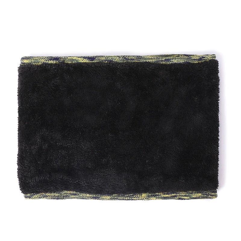 Men's Knitted Three-piece Beanie Scarf and Touch Screen Gloves by GJG Denim