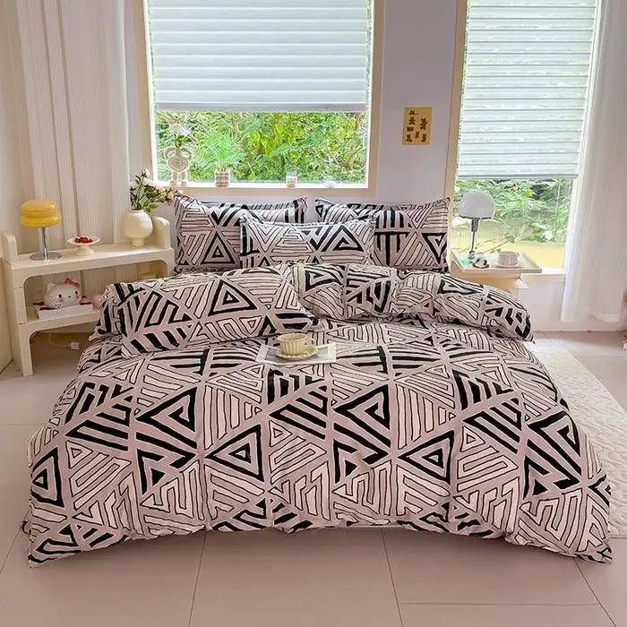 Breathable And Skin-friendly Brushed Duvet Cover And Bed Sheets by GJG Denim