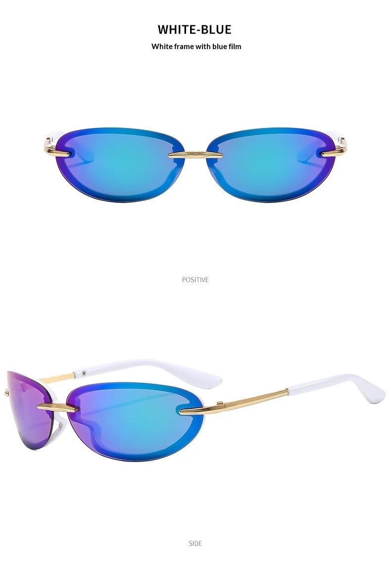 Fashion Plastic Sports Glasses Sunglasses by GJG Denim