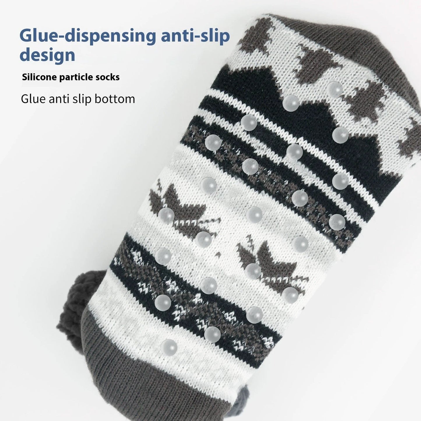 Men's Thick Warm Non-slip Room Socks by GJG Denim
