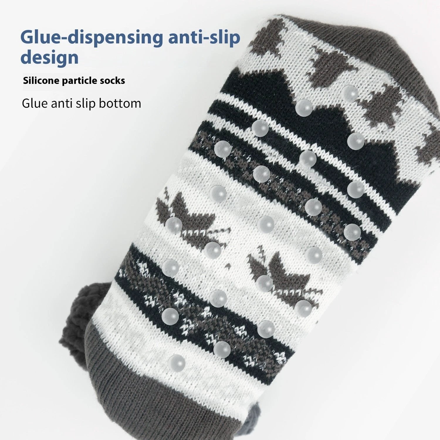 Men's Thick Warm Non-slip Room Socks by GJG Denim