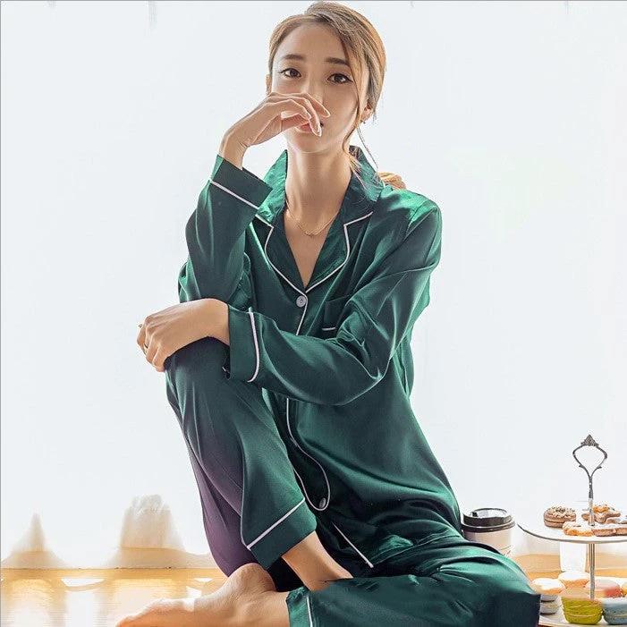 Suit Women Short Sleeve Shorts Pajamas Home Service by GJG Denim
