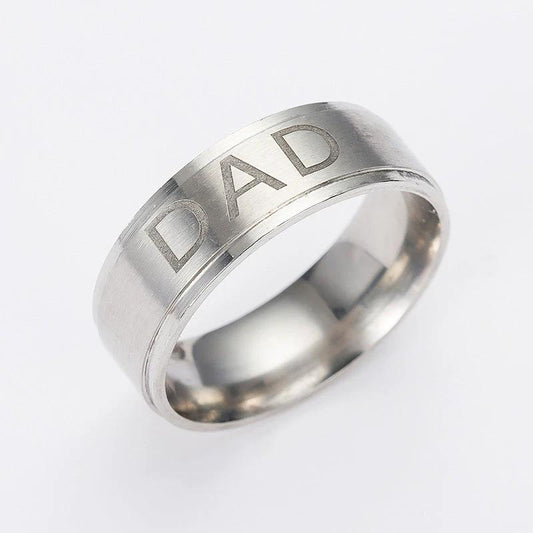 Monogram Titanium Steel Ring For Men by GJG Denim