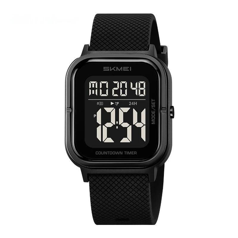 Simple Electronic Men's Digital Display Luminous Watch by GJG Denim