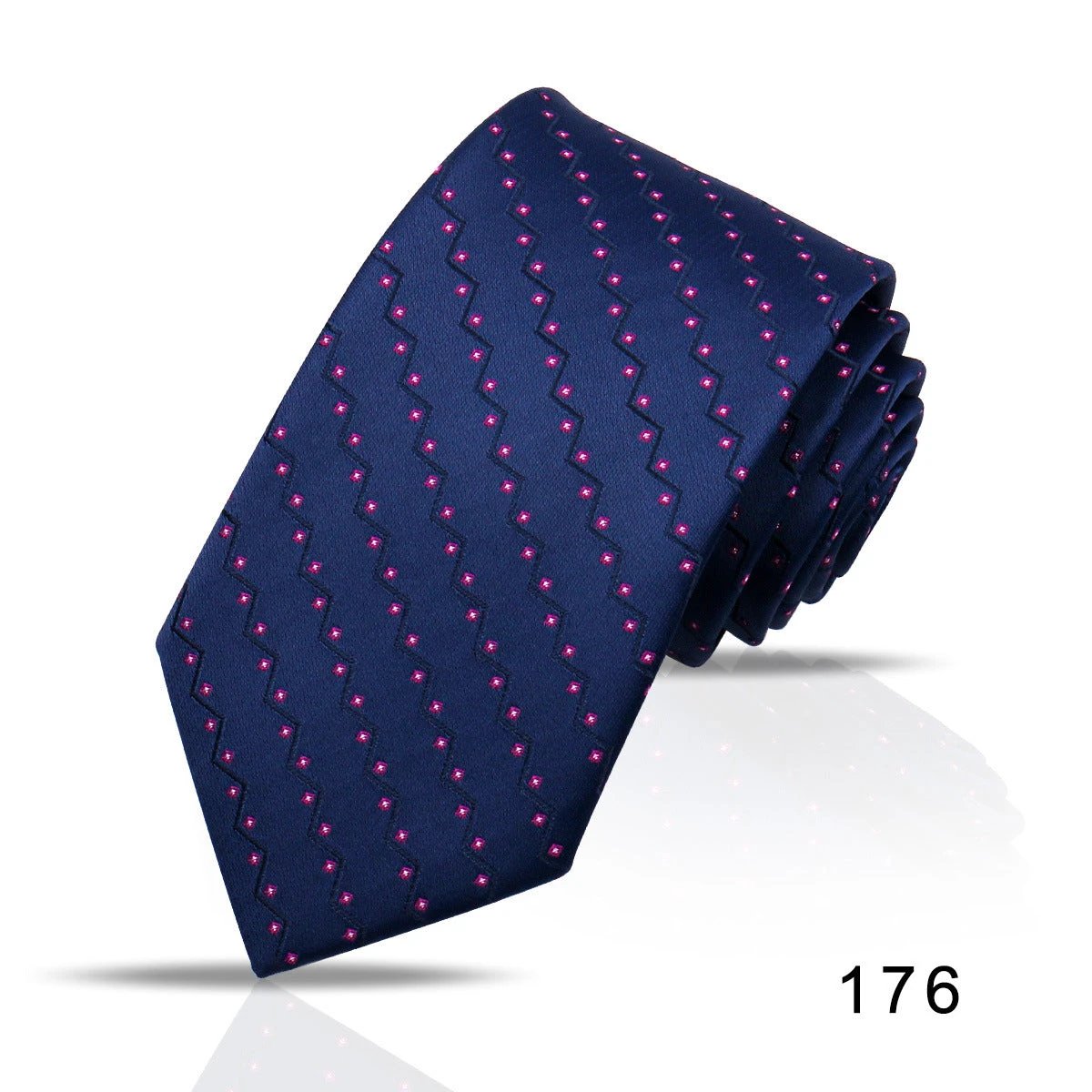 Men's Casual Polyester Jacquard Ties by GJG Denim