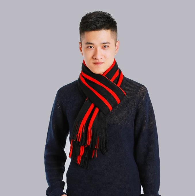 Imitated Cashmere Casual Thick Scarf For Men by GJG Denim