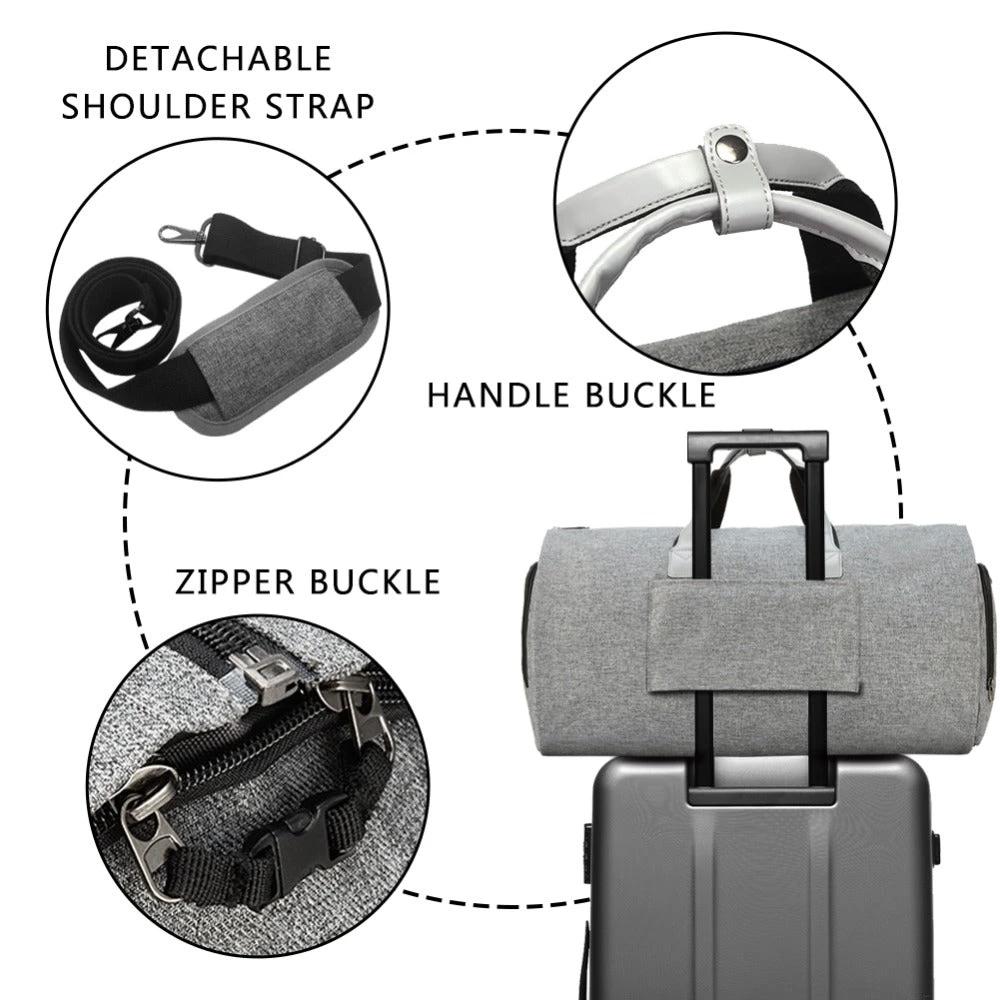 Travel Garment Bag with Shoulder Strap For Men by GJG Denim