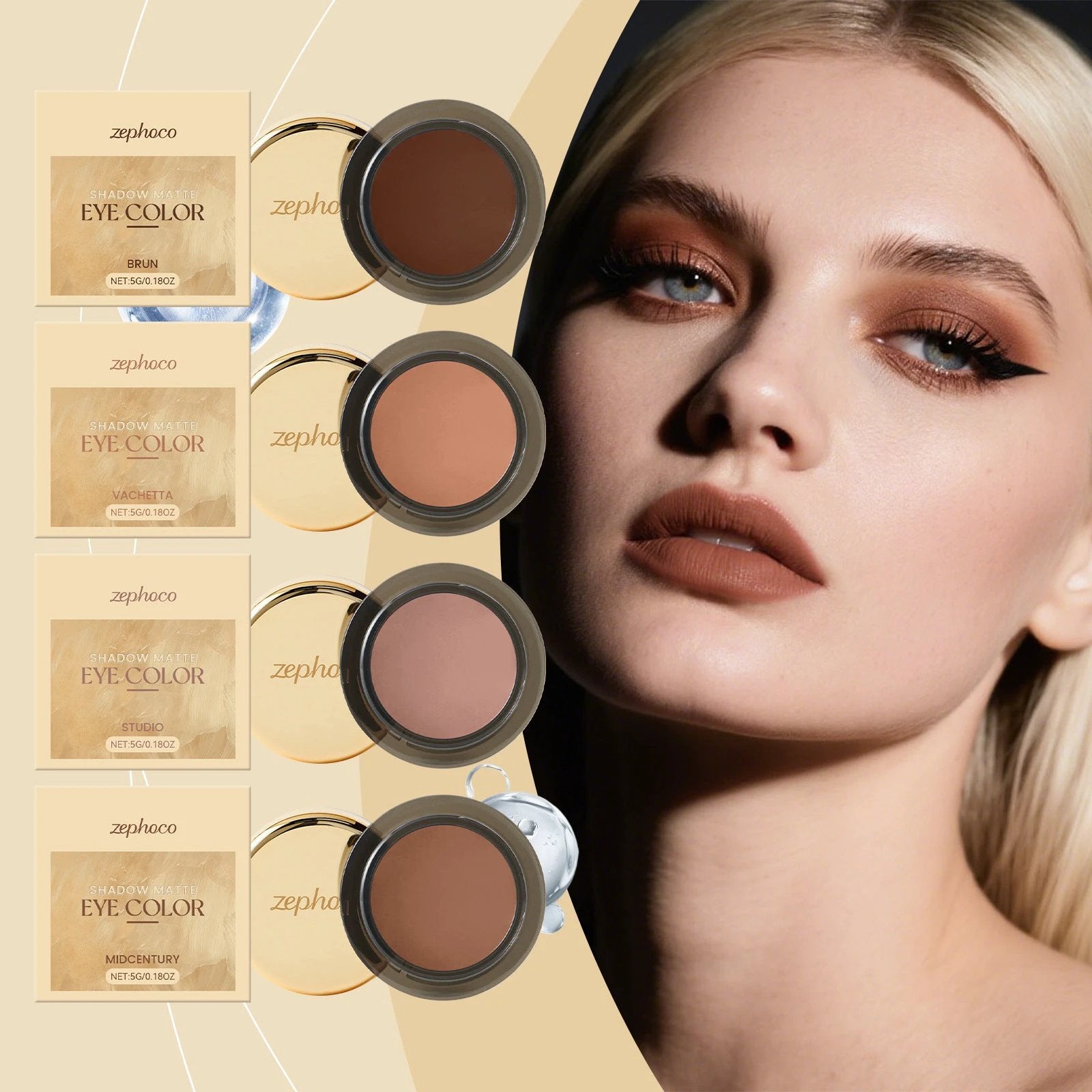 Eye Shadow Is Naturally Colored And Hard To Take Off Makeup by GJG Denim