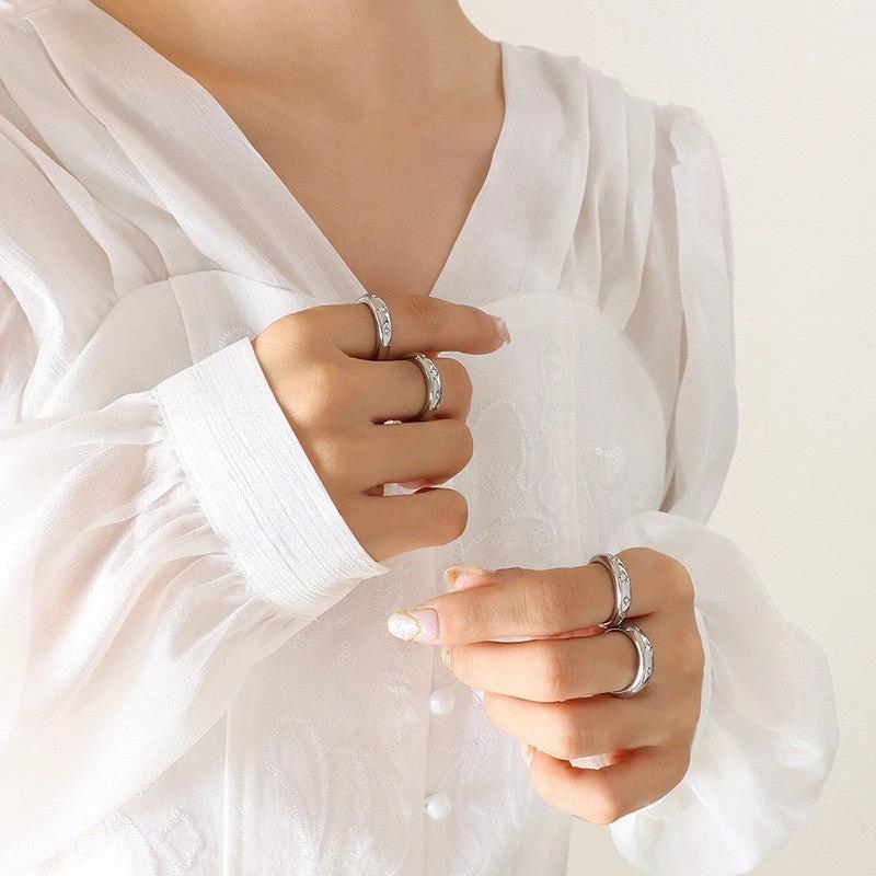 A Fashionable Minimalist Zircon-studded Ring That Wont Fade by GJG Denim