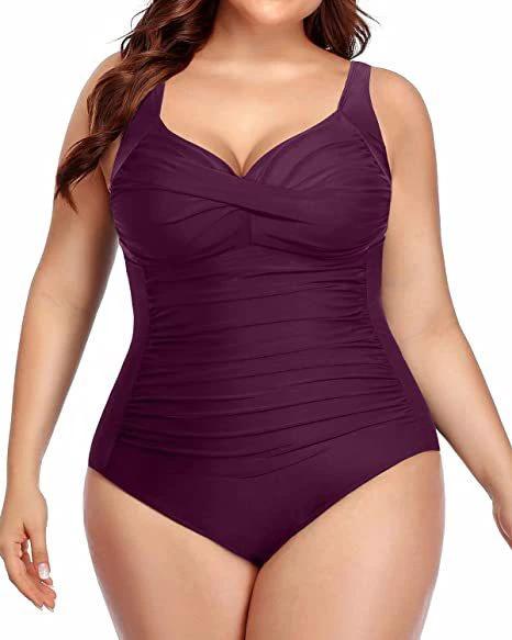 Women's Plus Size One-piece Swimsuit by GJG Denim