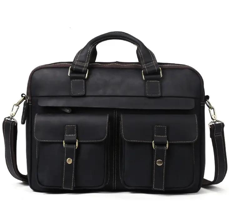 Genuine Retro 15.6 inch Laptop Bag For Men by GJG Denim