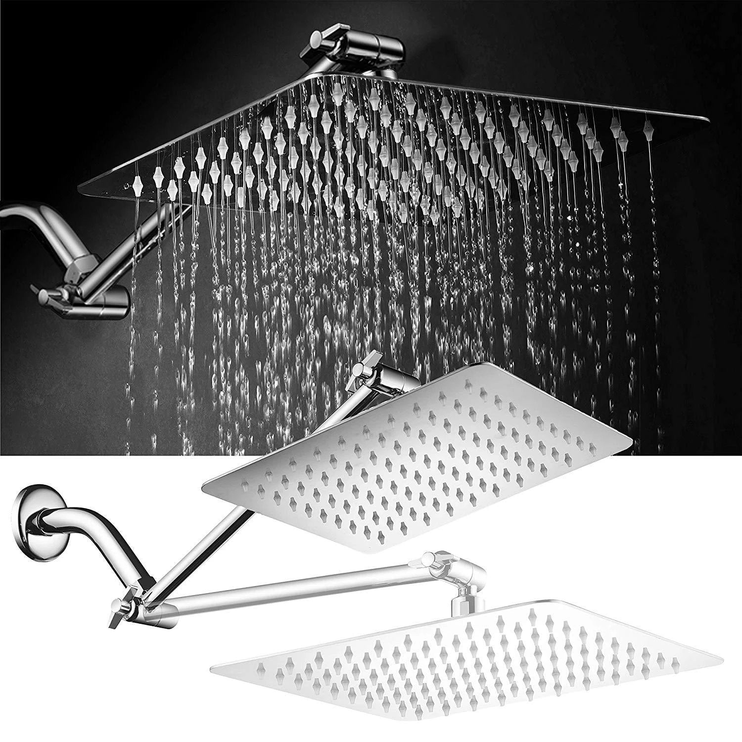 304 Stainless Steel Rainfall Shower Head by GJG Denim