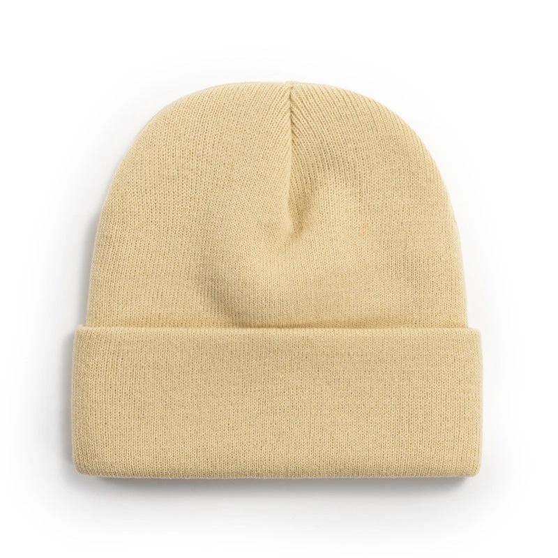 Men's Knitted Solid Color Beanie by GJG Denim