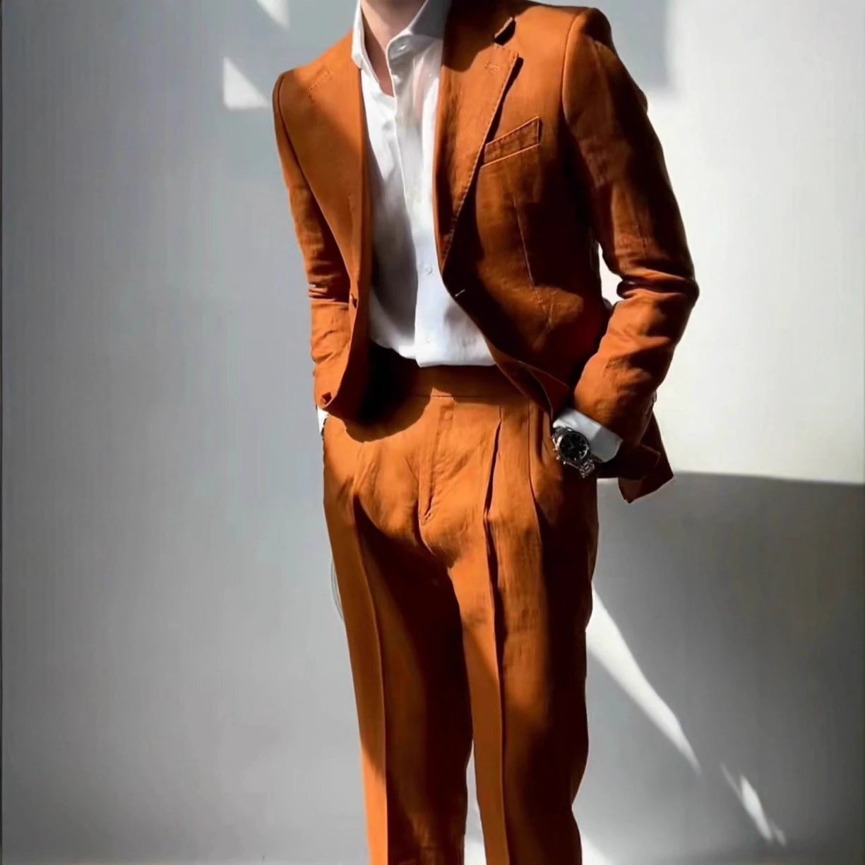 Casual And Lightweight Business Men's Suit by GJG Denim