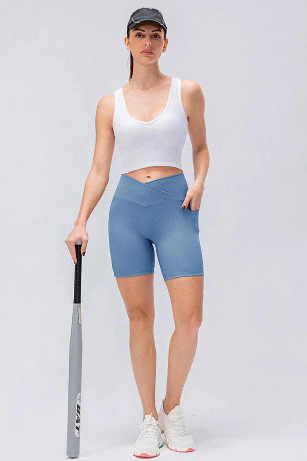 Slim Fit V-Waistband Sports Shorts by Lady Ros