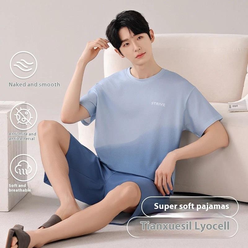 Men's Shorts Pajamas Set by GJG Denim