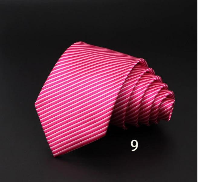 Men's Striped Polyester Fiber Ties by GJG Denim