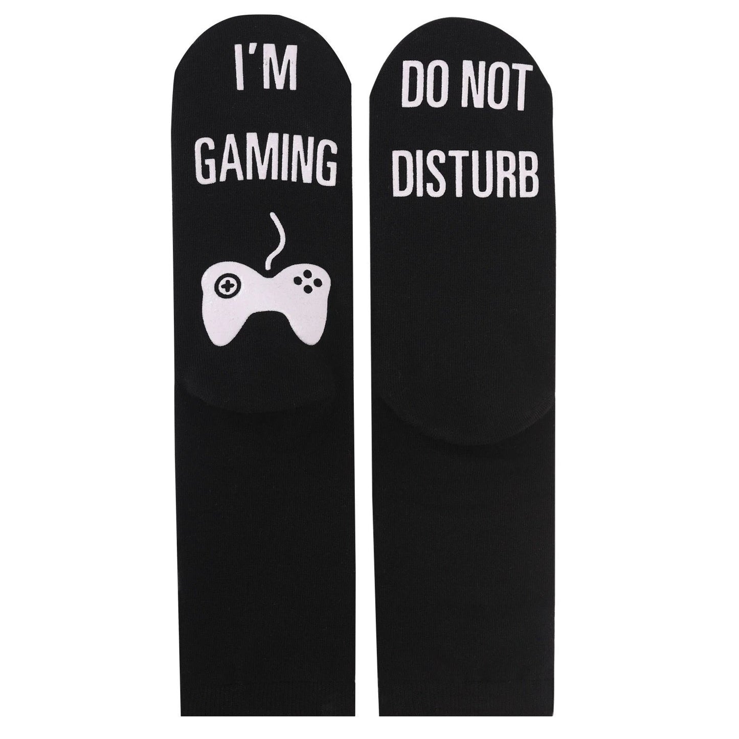 Men's Pure Cotton "I'm Gaming Do Not Disturb" Socks by GJG Denim