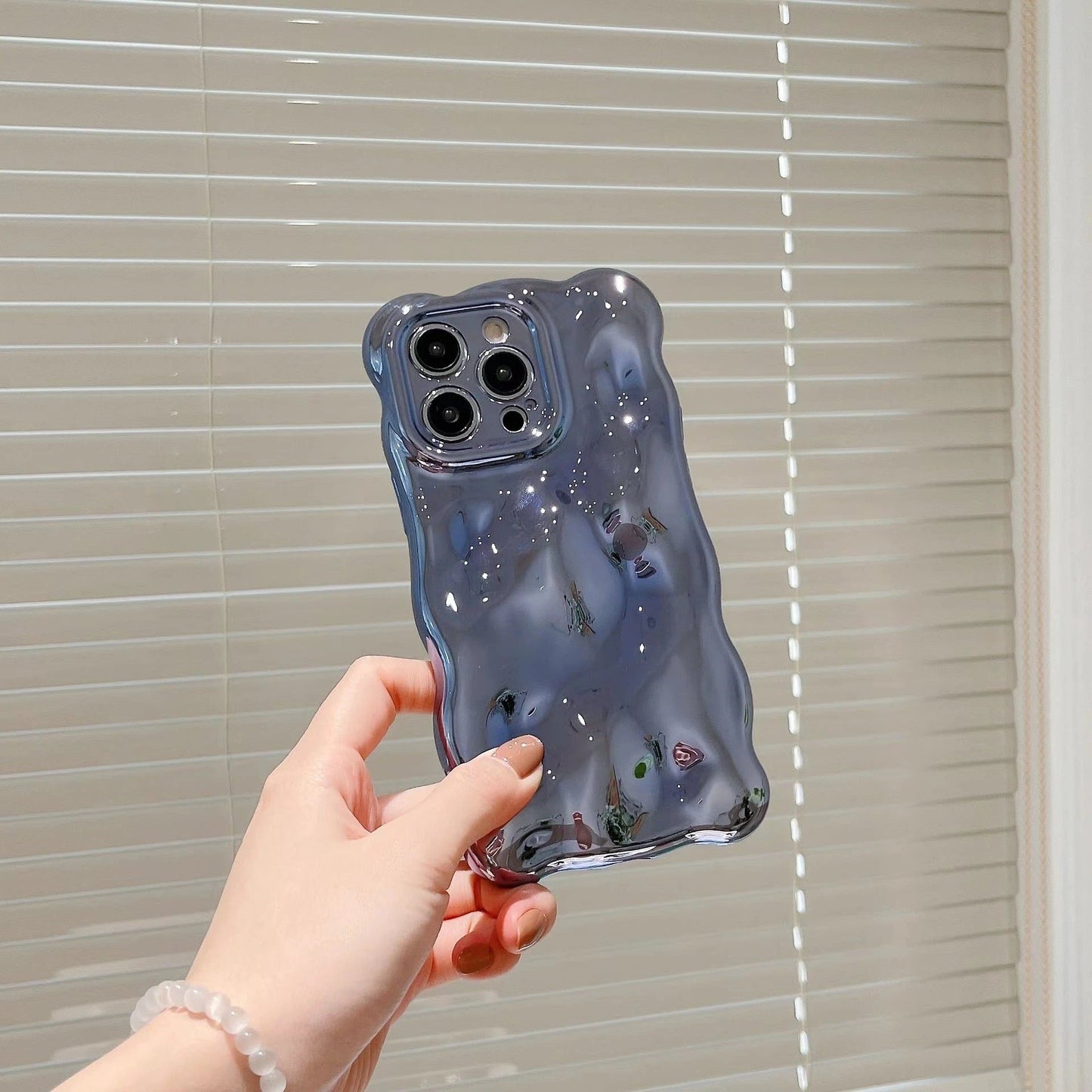Pure Color Bubble Shell Electroplating Advanced Sense by GJG Denim