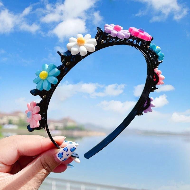 Girls' Clip Hair Accessories Crushed Hair Headband by GJG Denim