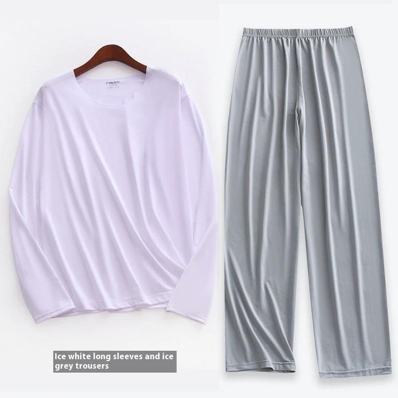 Men's Long-sleeved Pajamas Set by GJG Denim