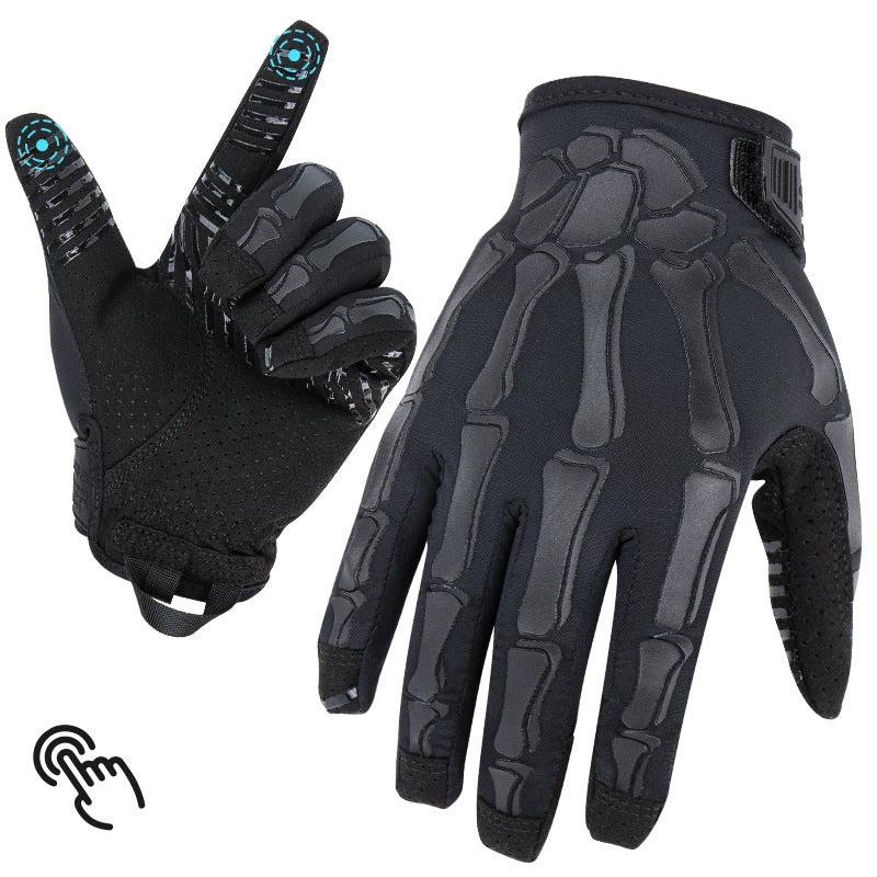 Men's Non-slip and Breathable Full Finger Touch Screen Tactical Gloves by GJG Denim