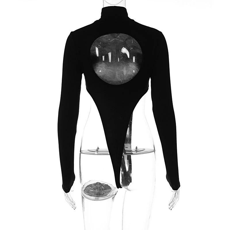 New Fashionable Fitted Long Sleeve Base Bodysuit Women by GJG Denim