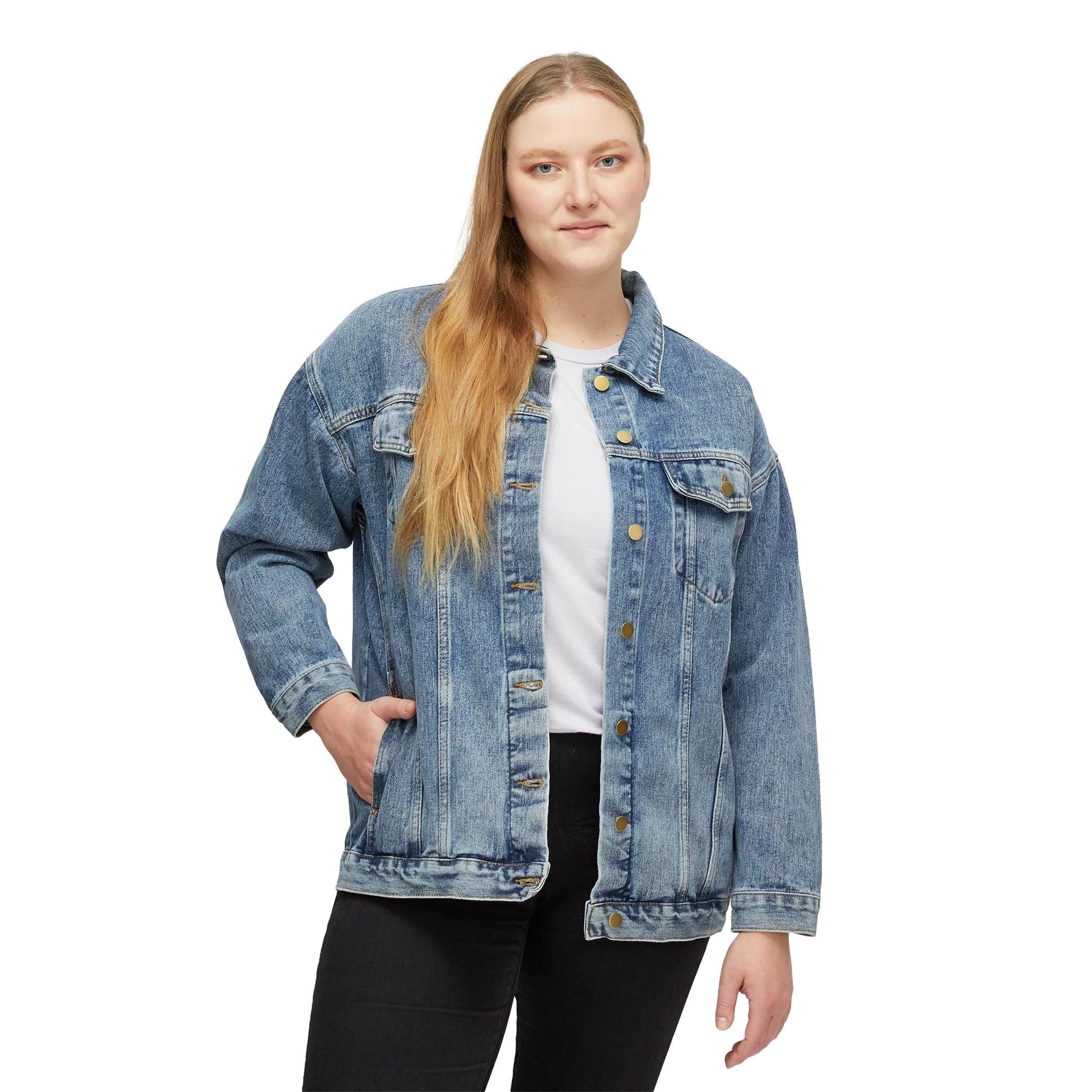 The GOAT Women's Denim Jacket - Stylish & Timeless Casual Wear by Printify