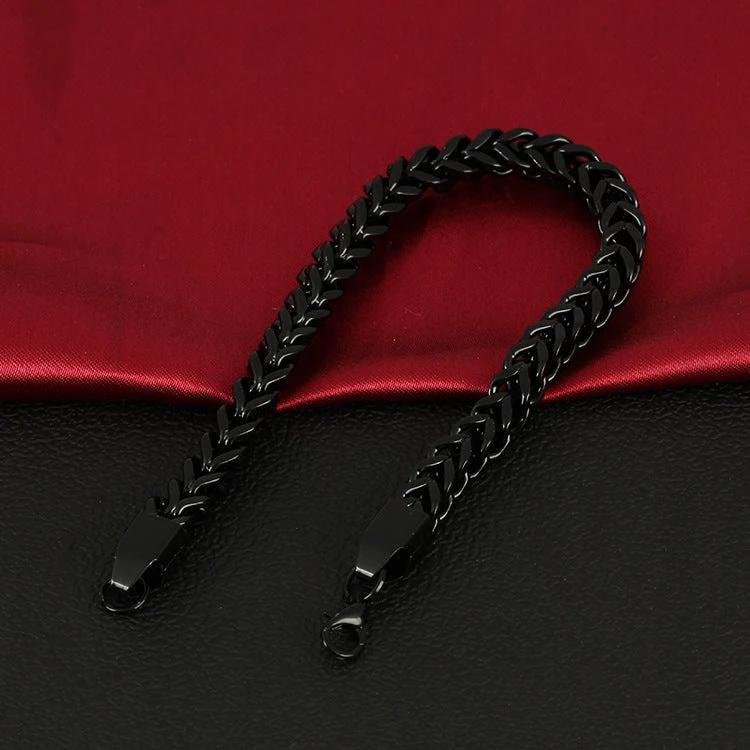 Men's Braided Stainless Steel Bracelet by GJG Denim
