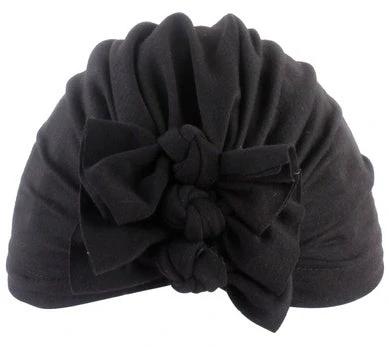 Pleated bowknot baby hat by GJG Denim
