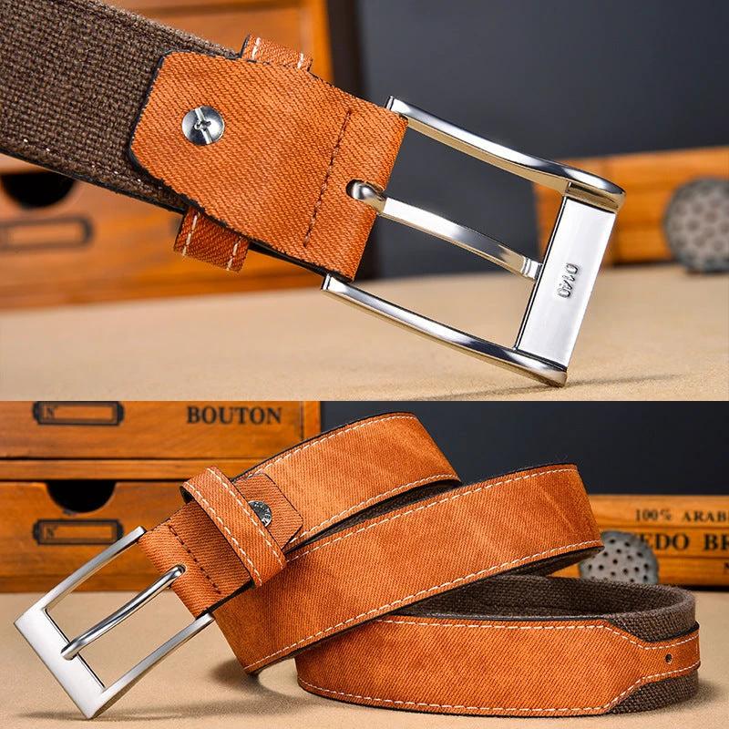 Men's Casual Canvas Belt by GJG Denim