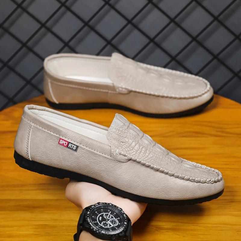 Men's Slip-on Casual Pattern Shoes by GJG Denim