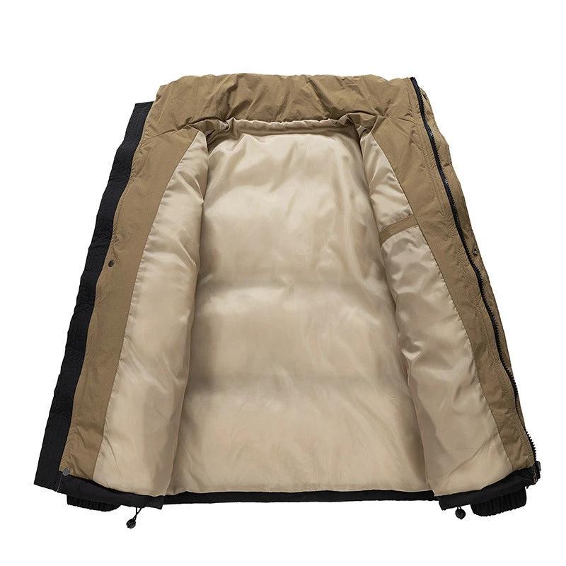 Winter Cotton-padded Coat Men's Loose Lapel Bread Coat by GJG Denim