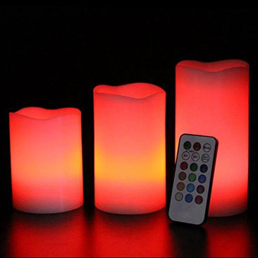 Luma Candles Real Wax Flameless Candles (3pcs/set) by GJG Denim
